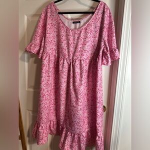 Floral Pink Kids Dress